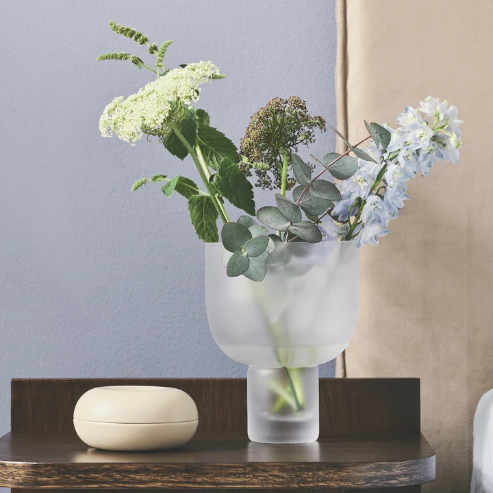 NEBL Vase Small, Ø 14.5 x 18 cm, frosted by Gejst