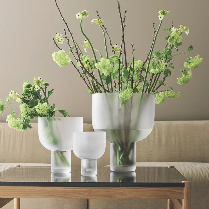 NEBL vases, frosted from Gejst