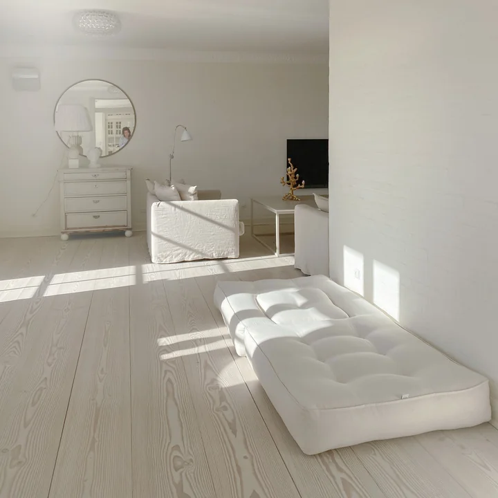 Cube Armchair bed, 90 x 190 cm, linen from Karup Design