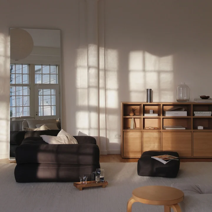 Cube Armchair bed, 90 x 190 cm, linen from Karup Design