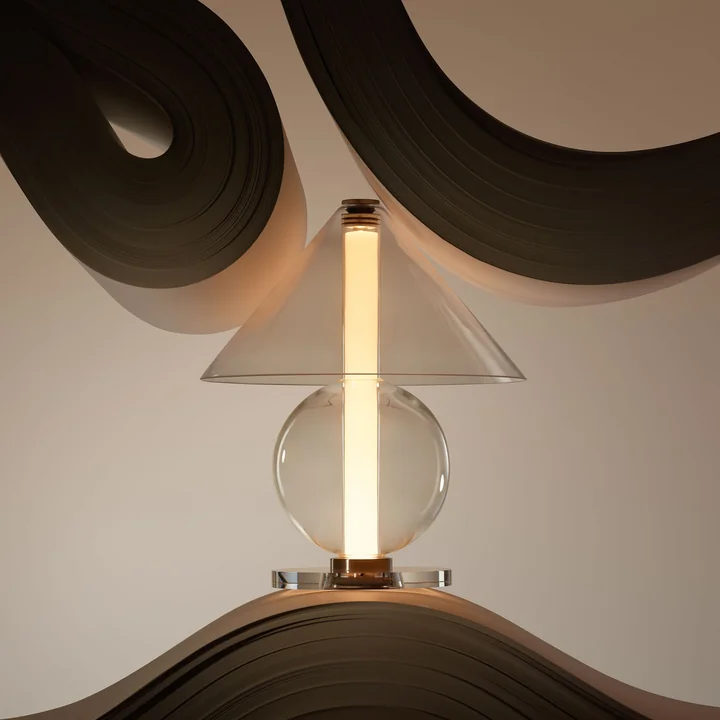 Fragile LED table lamp from Marset