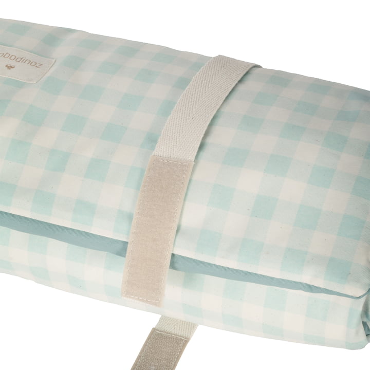 Nobodinoz - Sunshine Picnic blanket, 58 x 140 cm, opaline vichy