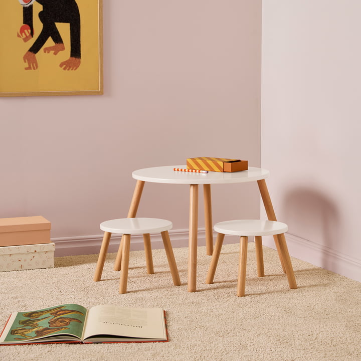 Table and stool from Kids Concept