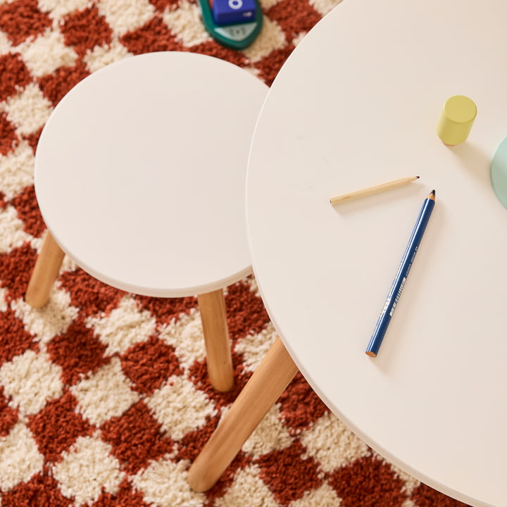 Table and stool from Kids Concept