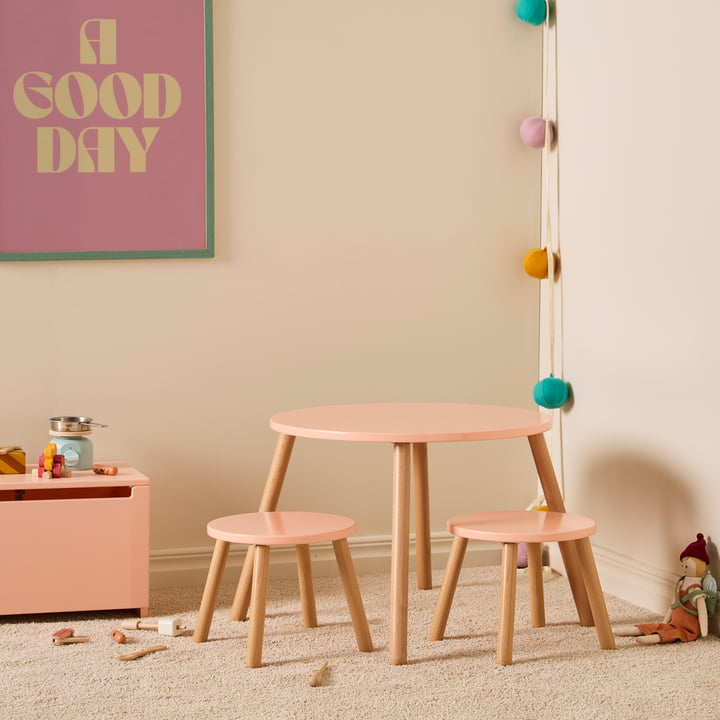 Table and stool from Kids Concept