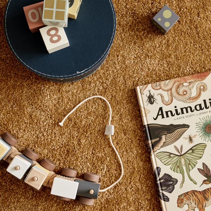 Train with wooden blocks from Kids Concept