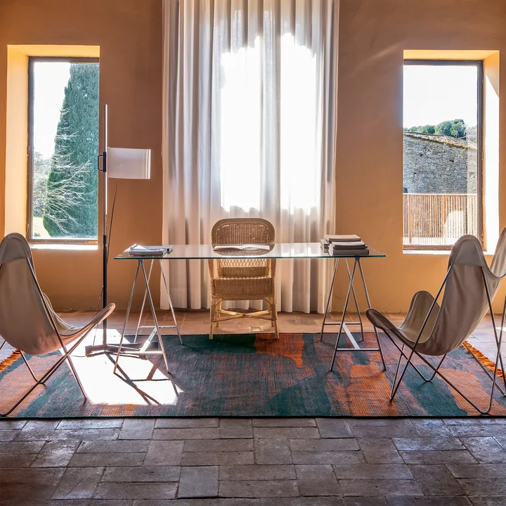 Wabisabi wool rug, navy by nanimarquina