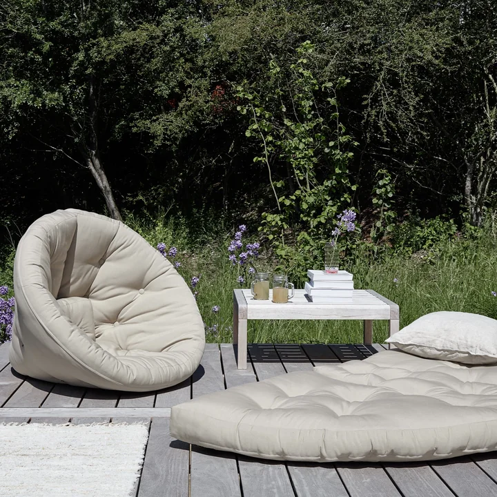 Nido Folding armchair, beige from Karup Design