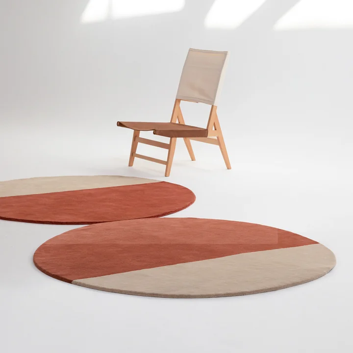 Pearl wool rug, brick by nanimarquina