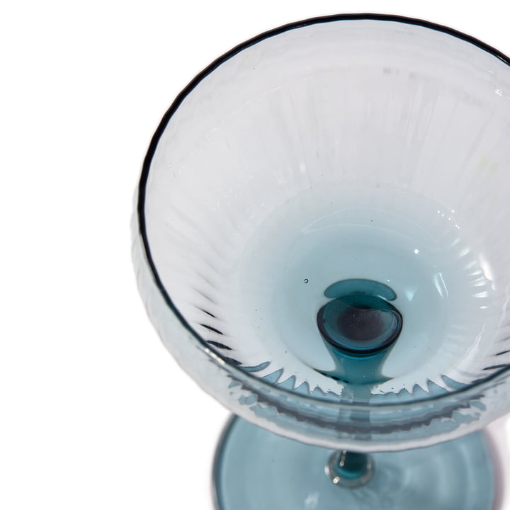 Pols Potten - Pum Coupe glass, light blue