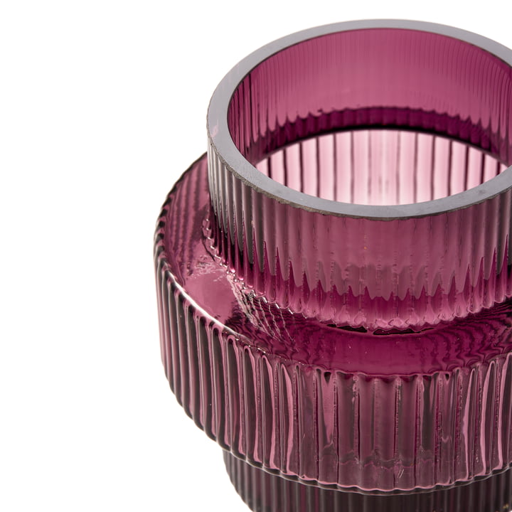 Pols Potten - Steps Candle holder, Ø 12 cm, dark purple