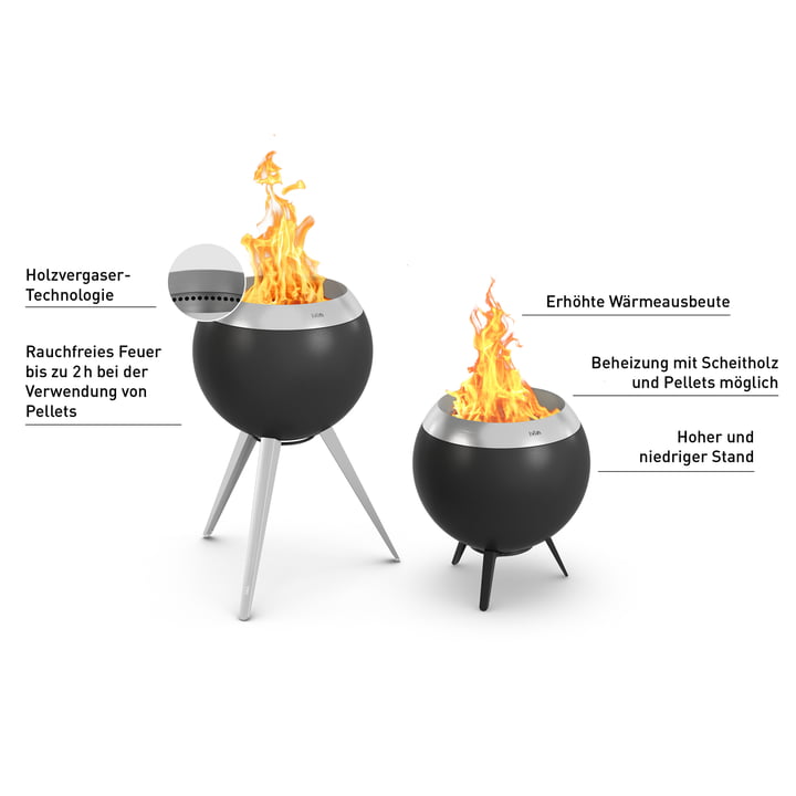 MOON 45 Fire bowl from höfats