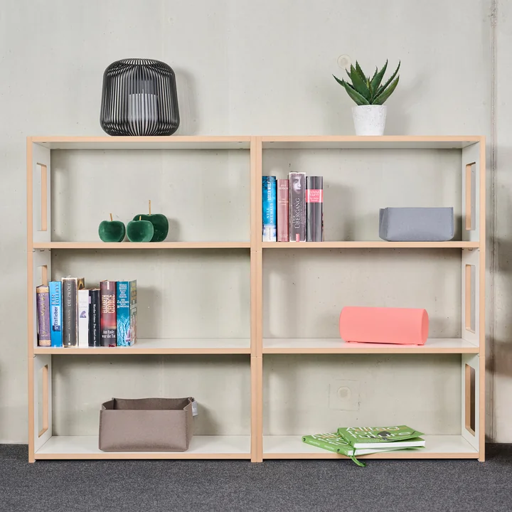 Tojo - hochstapler Blick Shelving system, shelf 152 x 73.5 cm, white