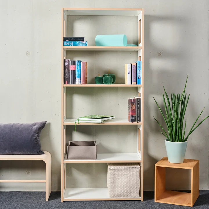 Tojo - hochstapler Blick Shelving system, shelf 76 x 179.1 cm, white