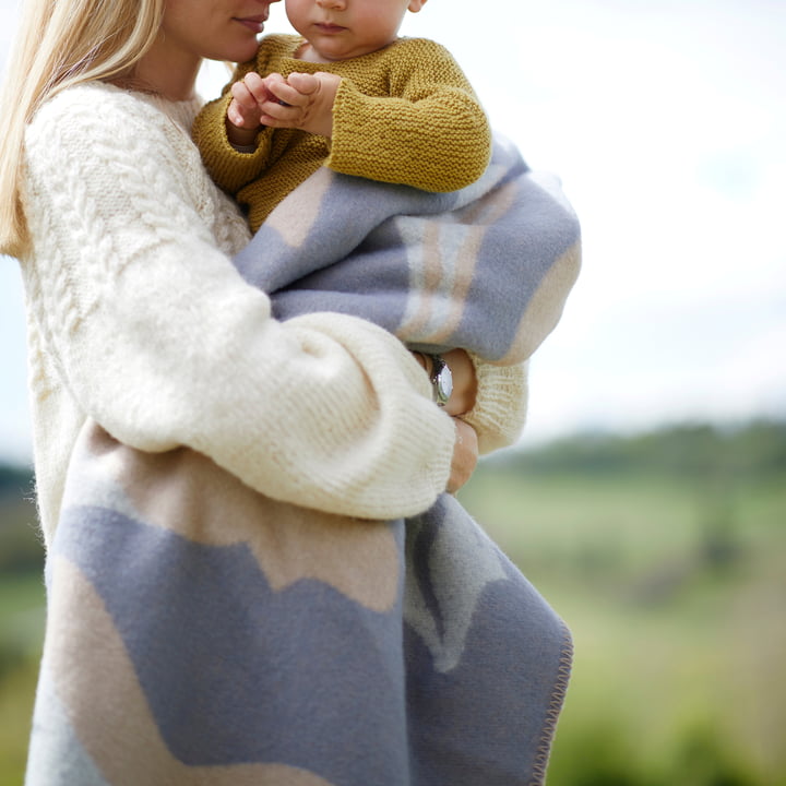 Røros Tweed - Fugl og Fisk Baby wool blanket