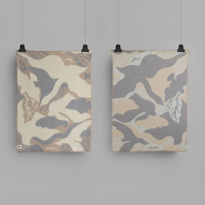 Røros Tweed - Fugl og Fisk Baby wool blanket