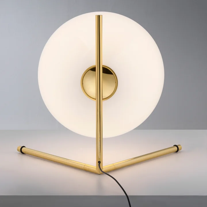 IC T1 Low table lamp, 24k gold (10th Anniversary Edition) by Flos