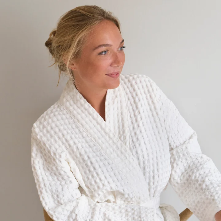 Big Waffle Bathrobe from The Organic Company