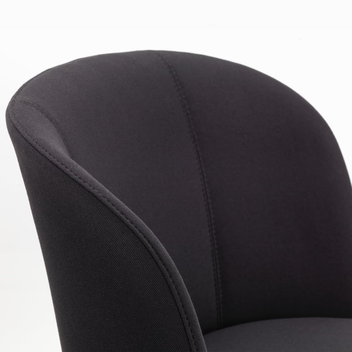 Mikado chair, dark gray (Plano 69) / natural oak by Vitra