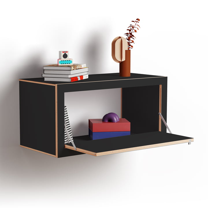 Ambivalenz - Fläpps Box sideboard 80 x 40 cm, black