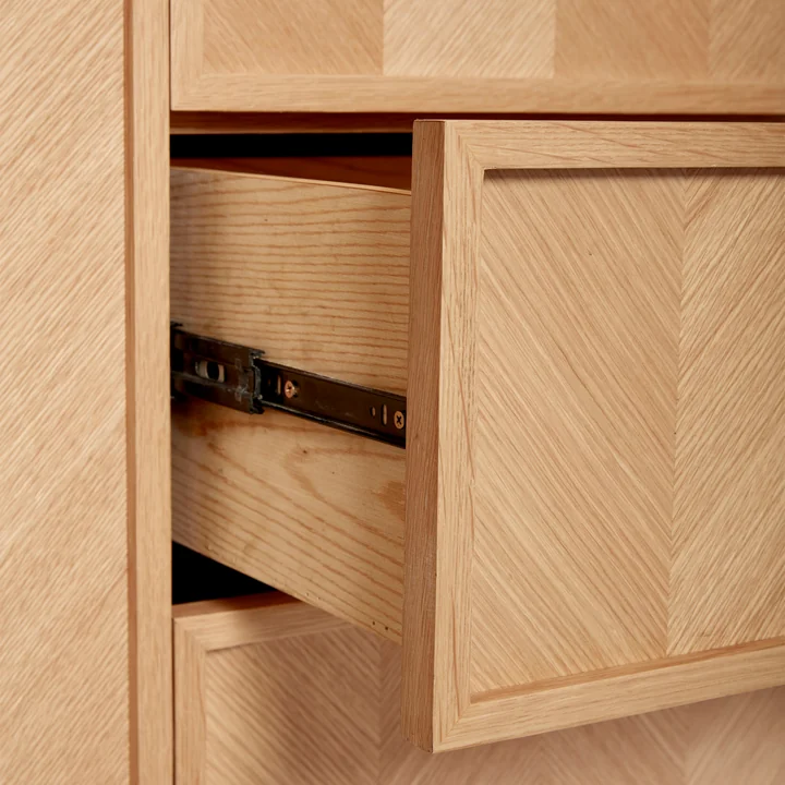 Hübsch Interior - Herringbone Wardrobe, oak, large
