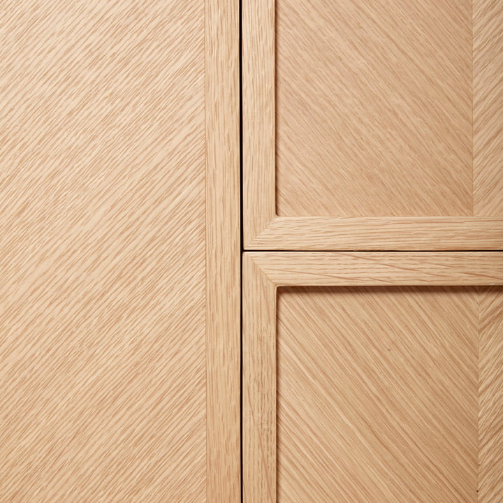 Hübsch Interior - Herringbone Wardrobe, oak, large