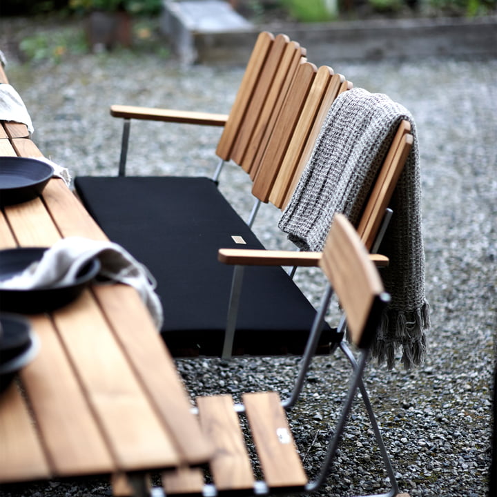 6 Garden bench 140 x 85 cm, teak from Grythyttan