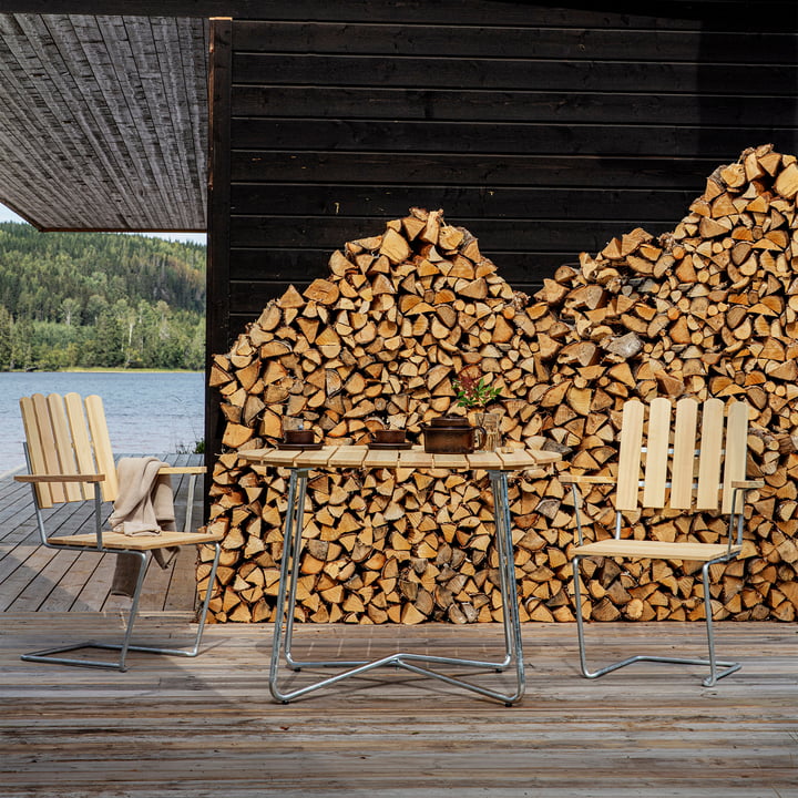 A2 Garden armchair, pine from Grythyttan