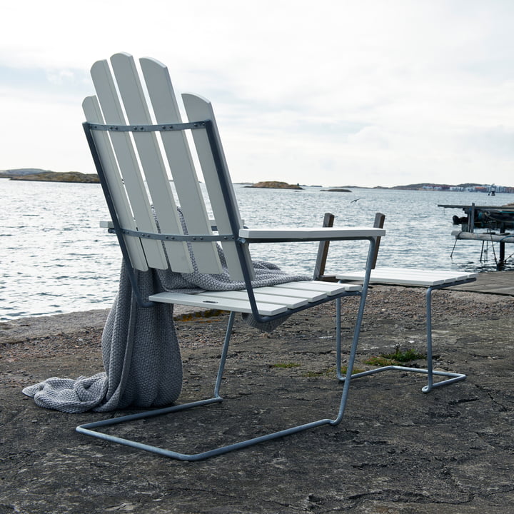 A3 reclining chair, white lacquered oak from Grythyttan