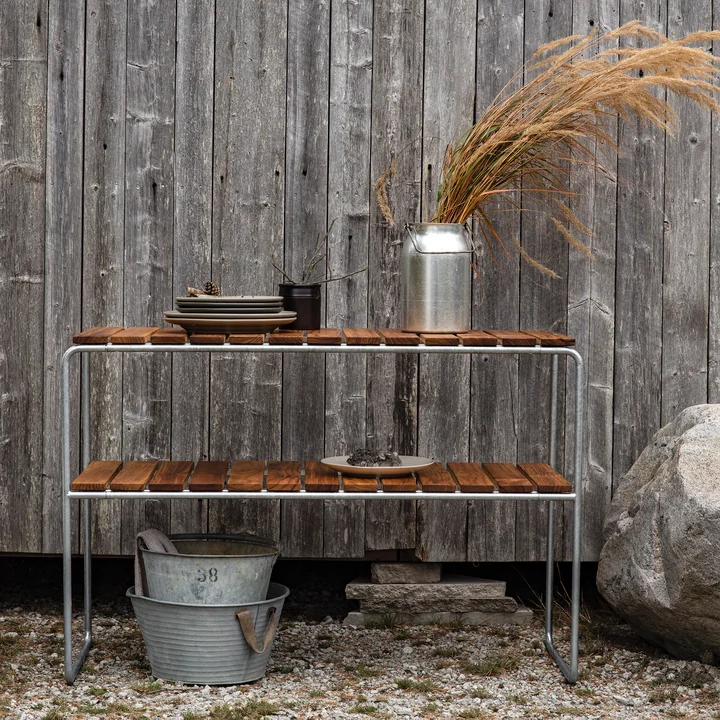 Grythyttan - L105 Garden side table, teak