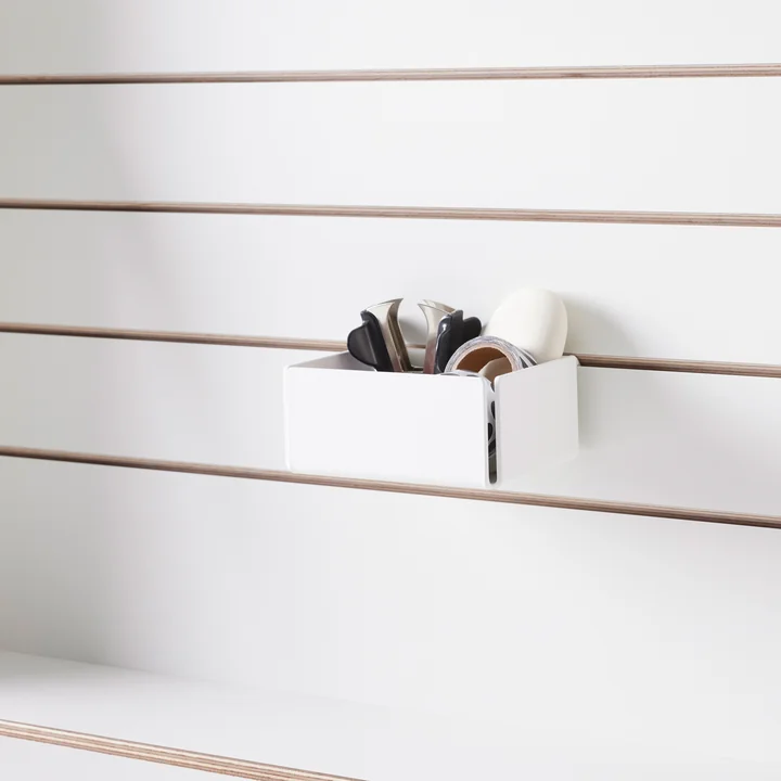 Müller Small Living - Stationery box for Flatmate Wall-mounted secretary, white