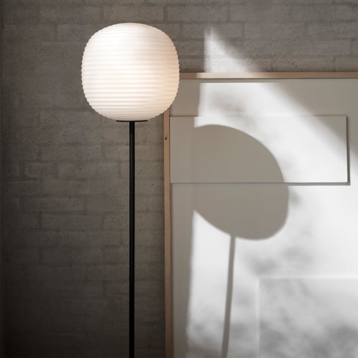 New Works - Lantern Floor lamp opal / matt / H 150cm / Ø 30 cm