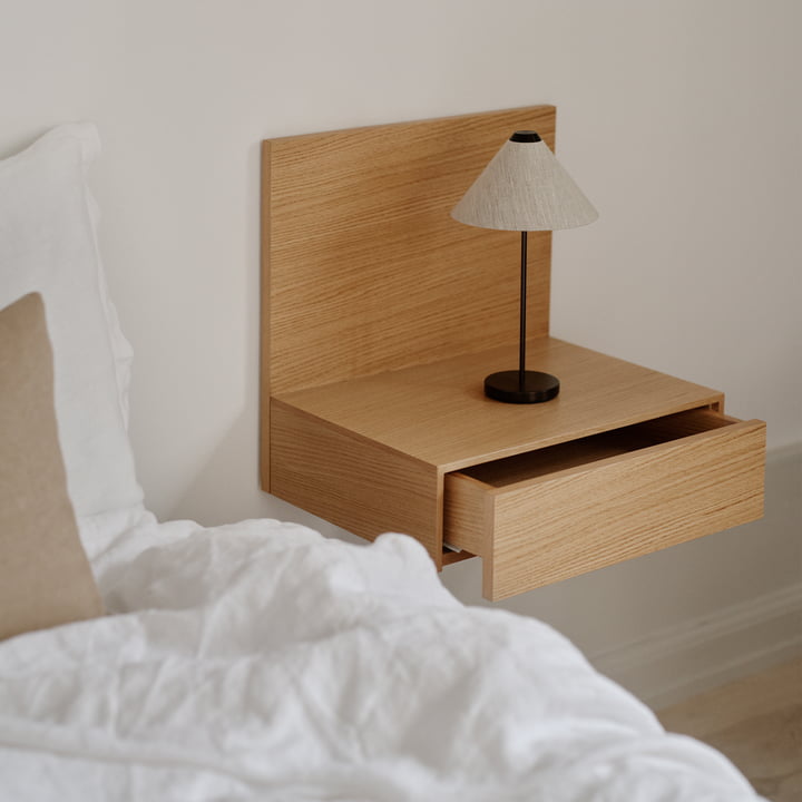 Tana Wall-mounted bedside table from New Works