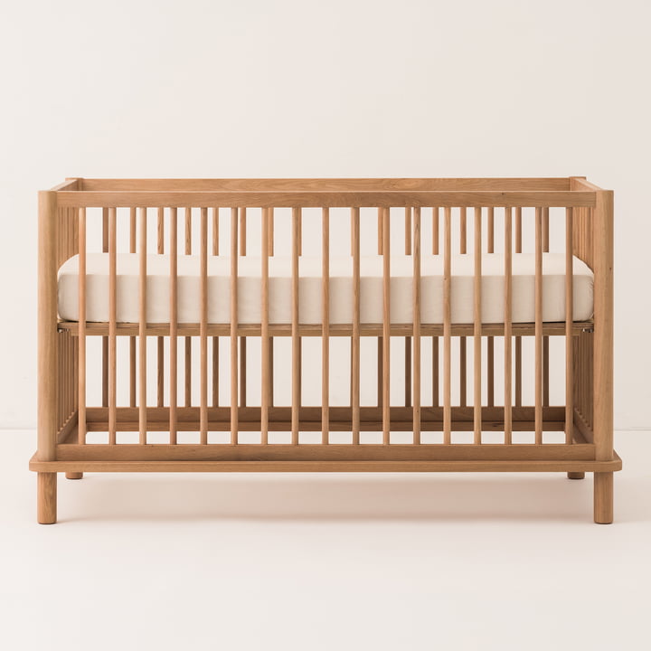 Nobodinoz - Latitude Evolutive baby crib, 70 x 140 cm, natural oak