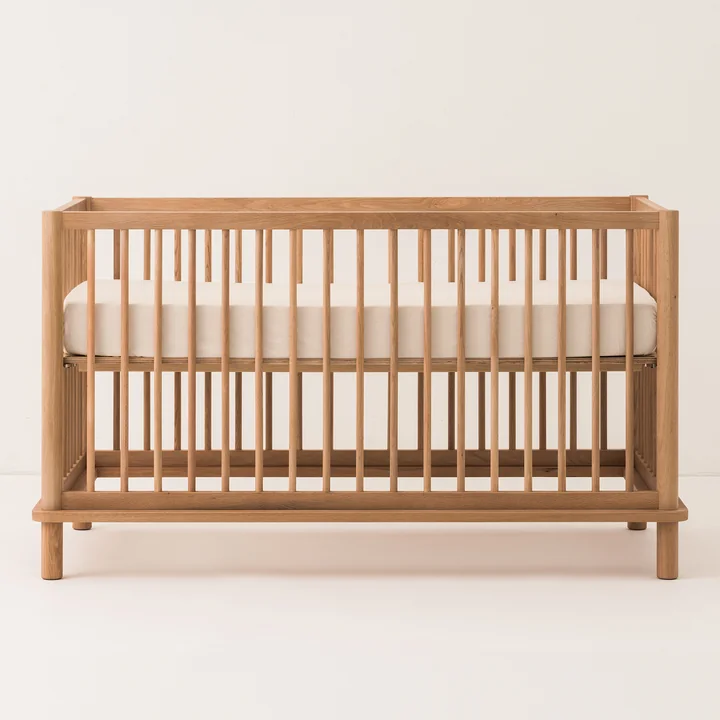 Nobodinoz - Latitude Evolutive baby crib, 70 x 140 cm, natural oak