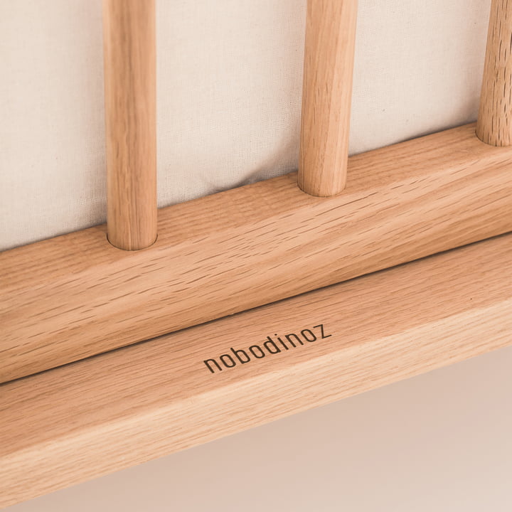 Nobodinoz - Latitude Evolutive baby crib, 70 x 140 cm, natural oak