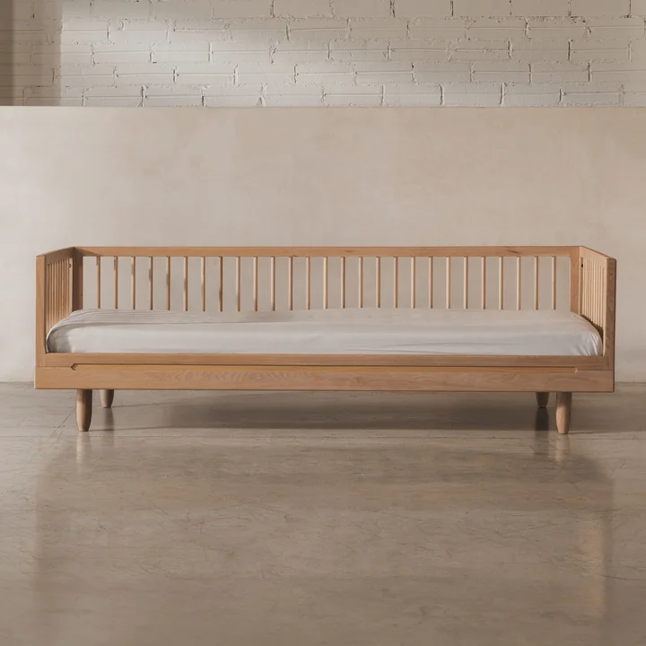 Pure Single bed, 90 x 200 cm, oak by Nobodinoz