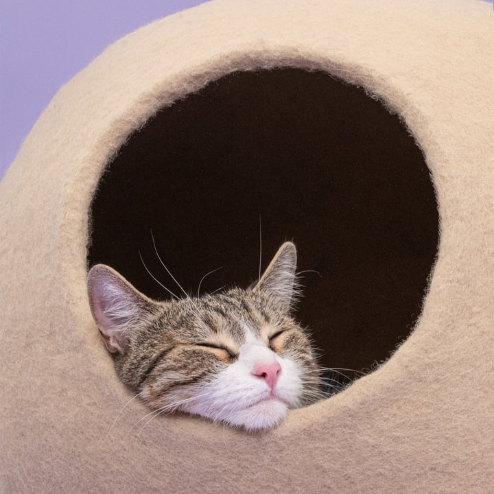 Levi cat cave, beige from myfelt