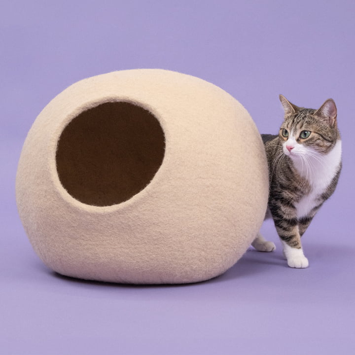 Levi cat cave, beige from myfelt