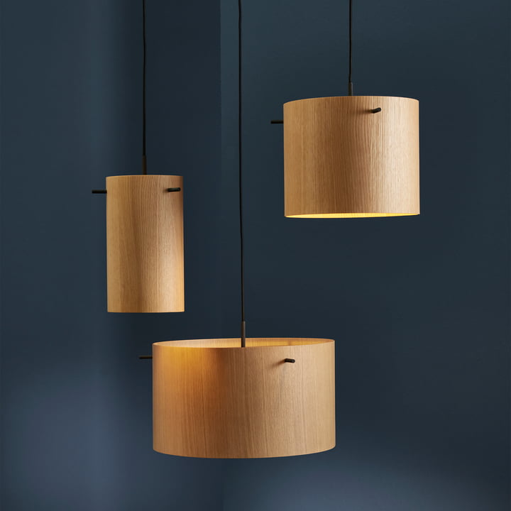 FM 1954 pendant lights, natural oak from Frandsen