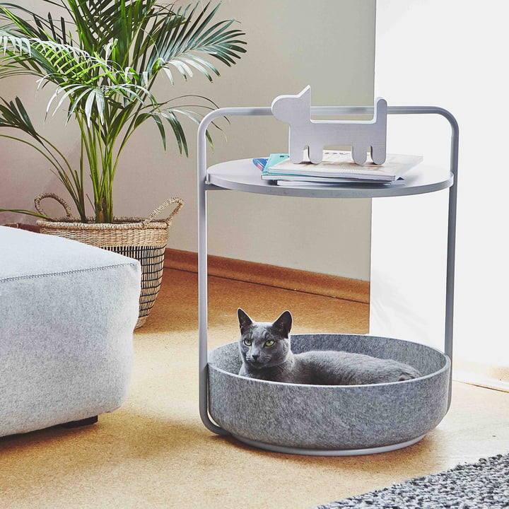 Tavolino Side table with cat basket from MiaCara