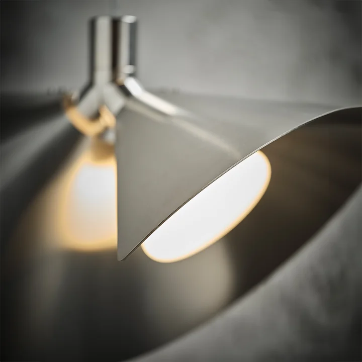 Peel Pendant light, steel from Frandsen