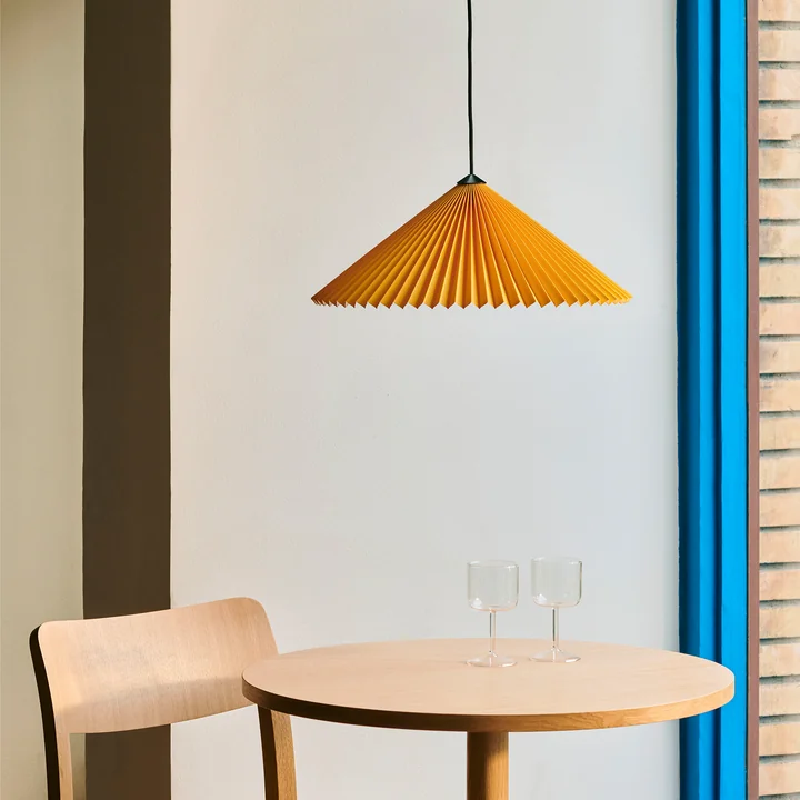 Matin Pendant light Ø 50 cm, yellow by HAY