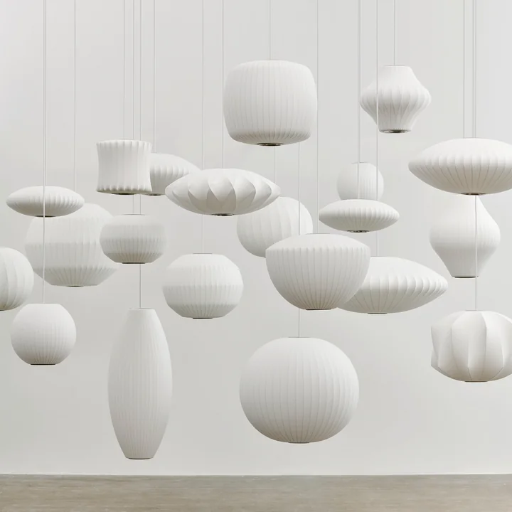 Nelson pendant lights, off-white from HAY