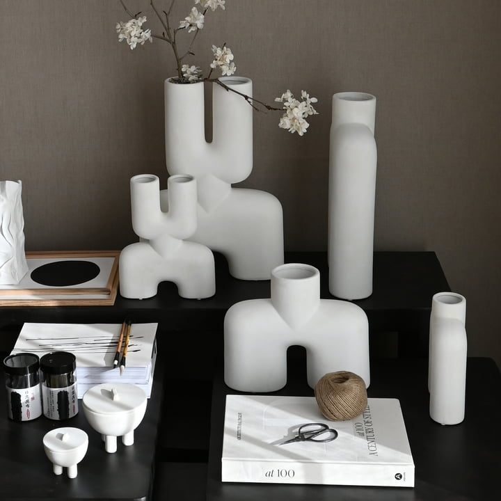 Cobra Vases, bone white from 101 Copenhagen