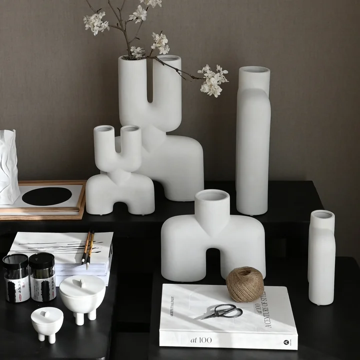 Cobra Vases, bone white from 101 Copenhagen