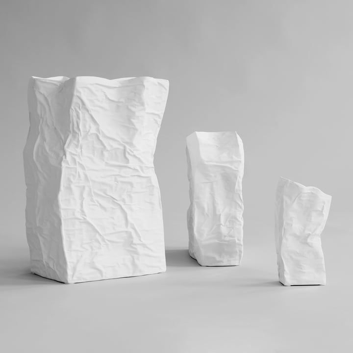 Kami Vases, bone white from 101 Copenhagen