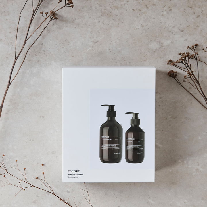 Meraki - Gift box, Simply hand care Meadow bliss hand soap (490 ml) & Hand cream (275 ml) (set of 2)
