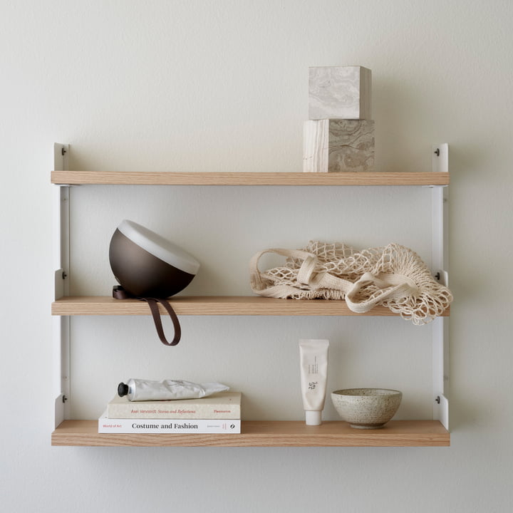 New Works - Tea Wall shelf, oak / white