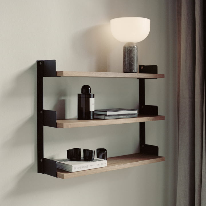 New Works - Tea Wall shelf, oak / black